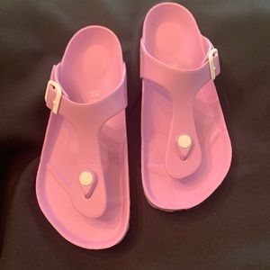 Light purple Birkenstock sandals